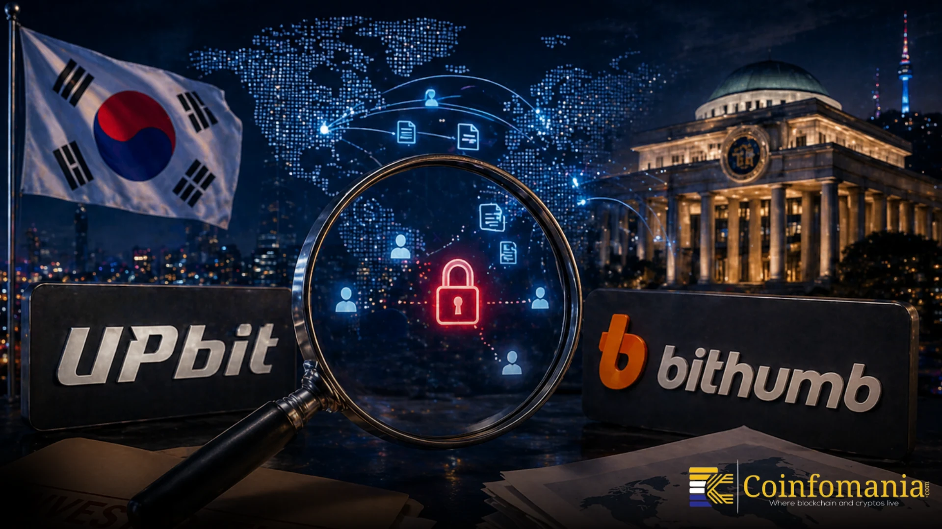 South Korea Probes Upbit and Bithumb Over Cross-Border Data Sharing