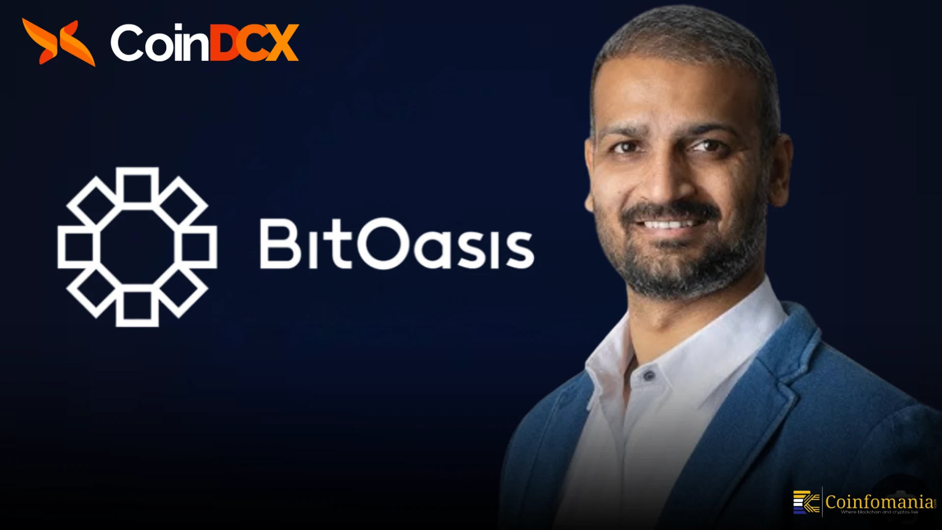 Neeraj Khandelwal Announces BitOasis Launch in Bahrain Powered by CoinDCX logo