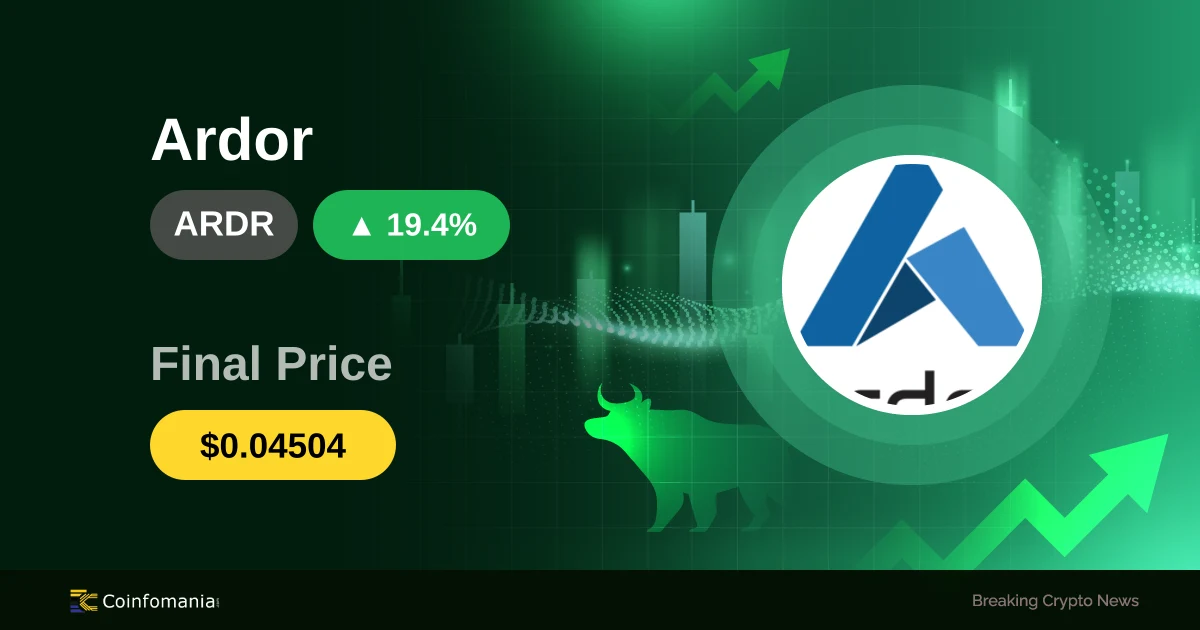 ARDR Fiyatı %19,41 Artış Gösterdi: Altcoin Rotasyonu Momentum Kazandırıyor