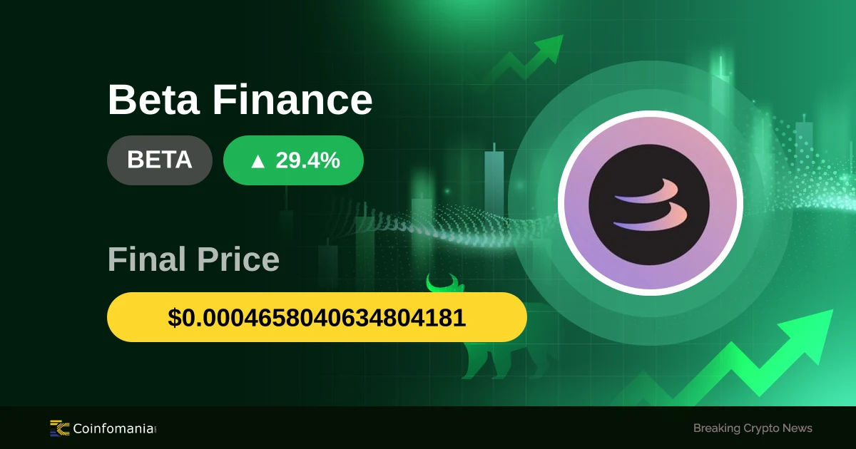 El precio de BETA se dispara un 29%: La actividad del mercado impulsa ...