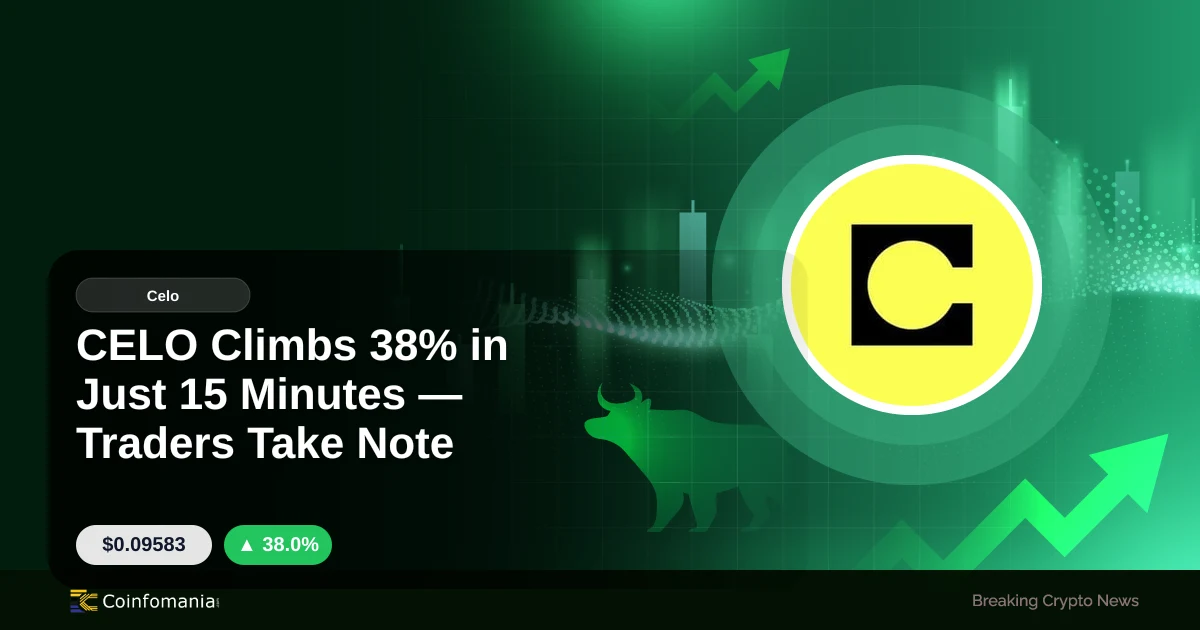 CELO sube un 38% en solo 15 minutos — Los traders toman nota