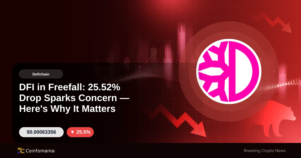 DFI in Freefall: 25.52% Drop Sparks Concern — Here’s Why It Matters