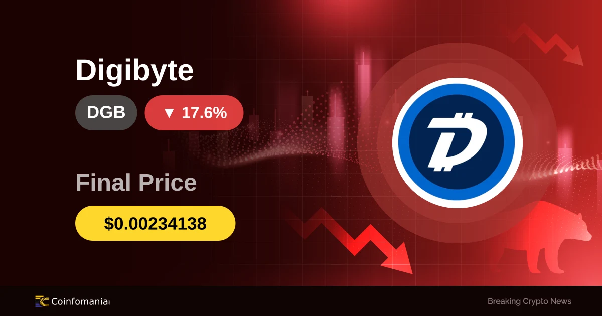 El precio de DGB cae un 17,6%: ¿Están vendiendo las ballenas?