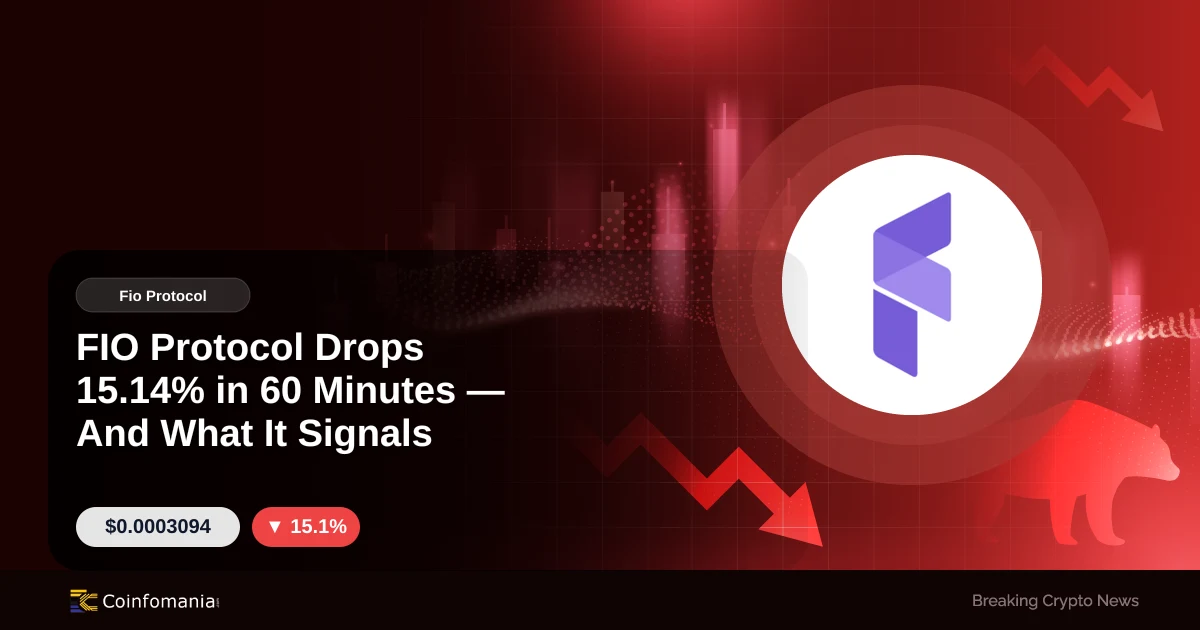 FIO Protocol Drops 15.14% in 60 Minutes — And What It Signals