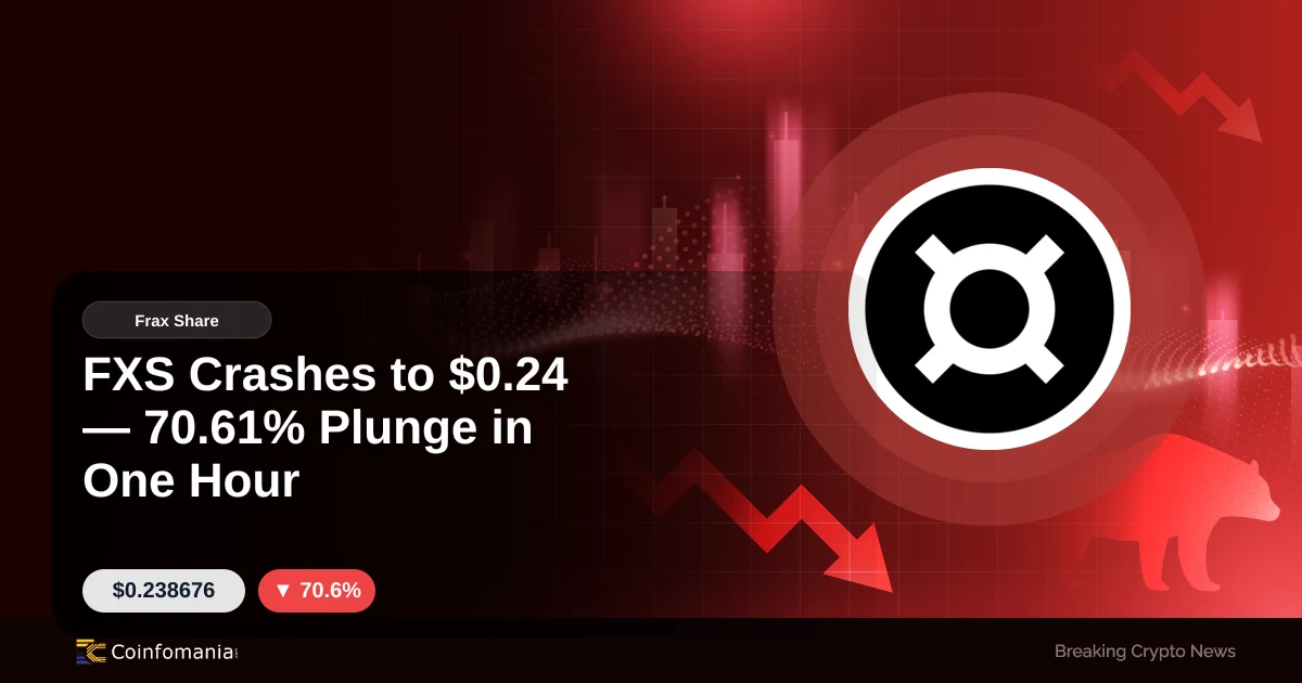FXS Crashes to $0.24 — 70.61% Plunge in One Hour