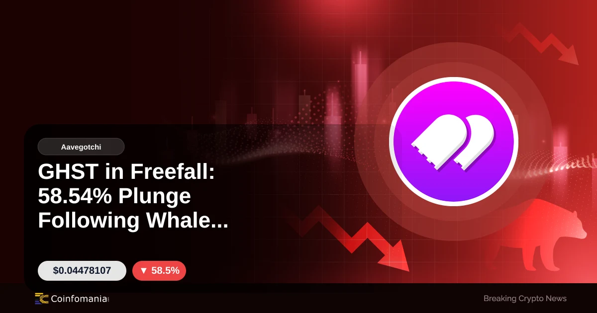 GHST in Freefall: 58.54% Plunge Following Whale Movements
