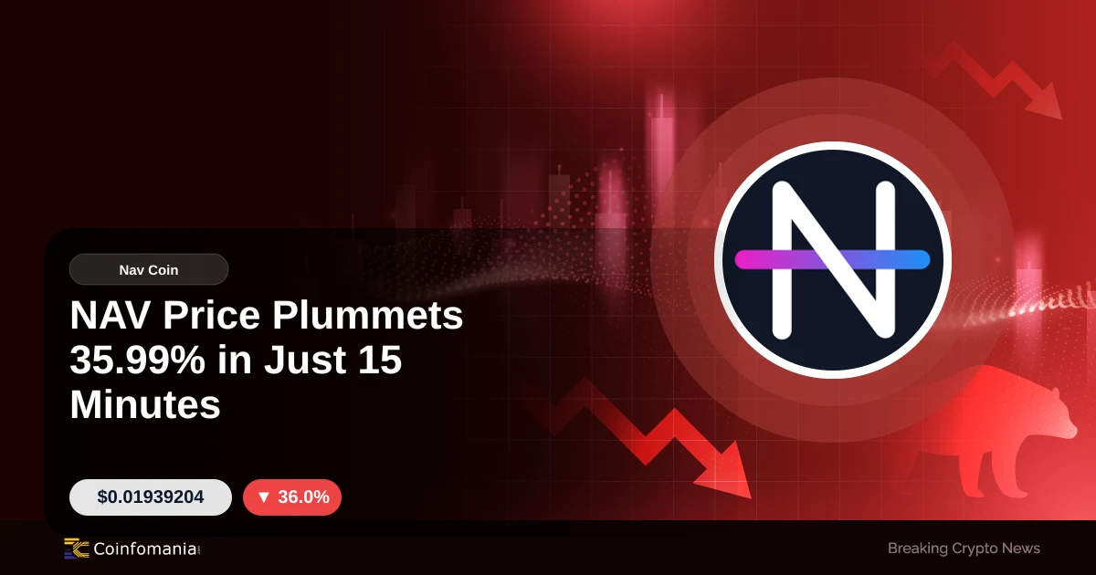 NAV Price Plummets 35.99% in Just 15 Minutes