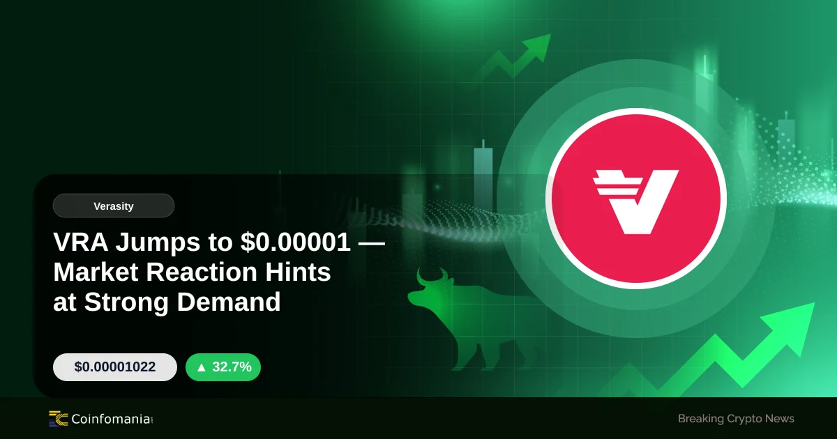 VRA Jumps to $0.00001 — Market Reaction Hints at Strong Demand
