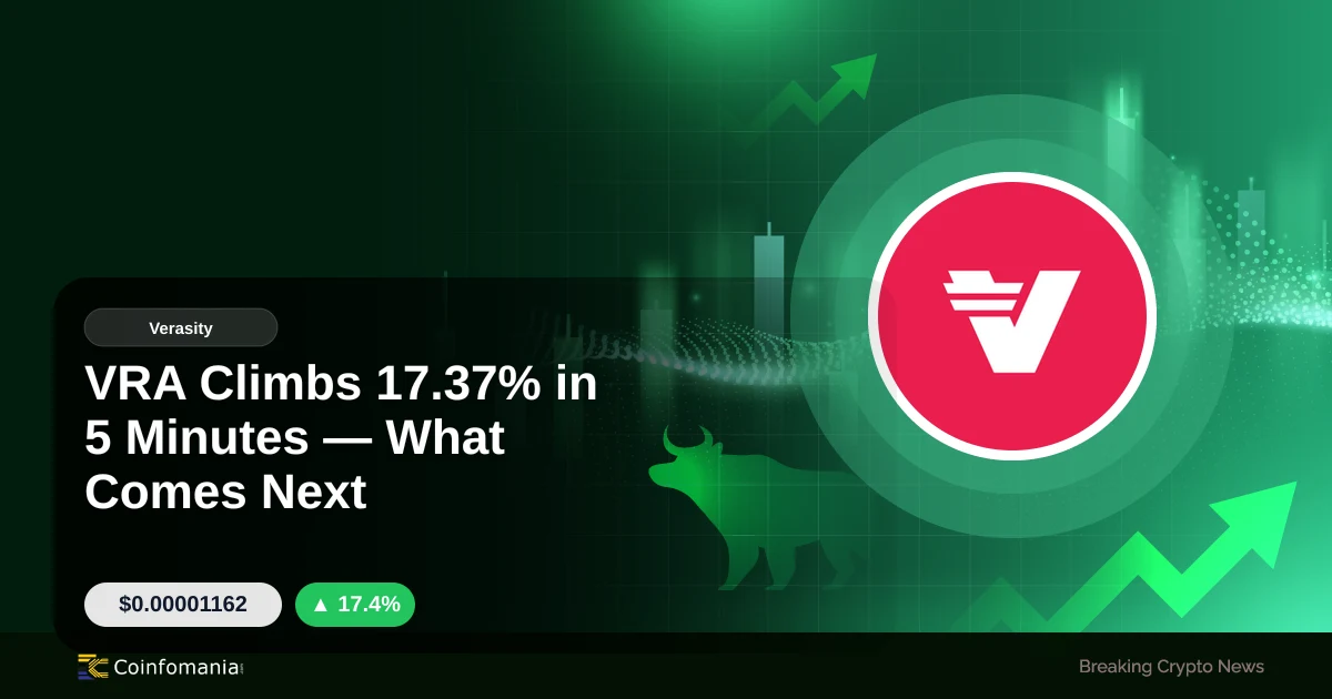 VRA Climbs 17.37% in 5 Minutes — What Comes Next