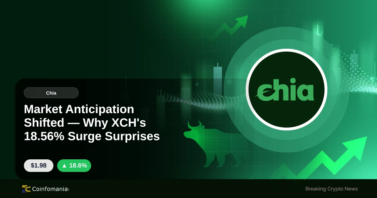 Market Anticipation Shifted — Why XCH’s 18.56% Surge Surprises