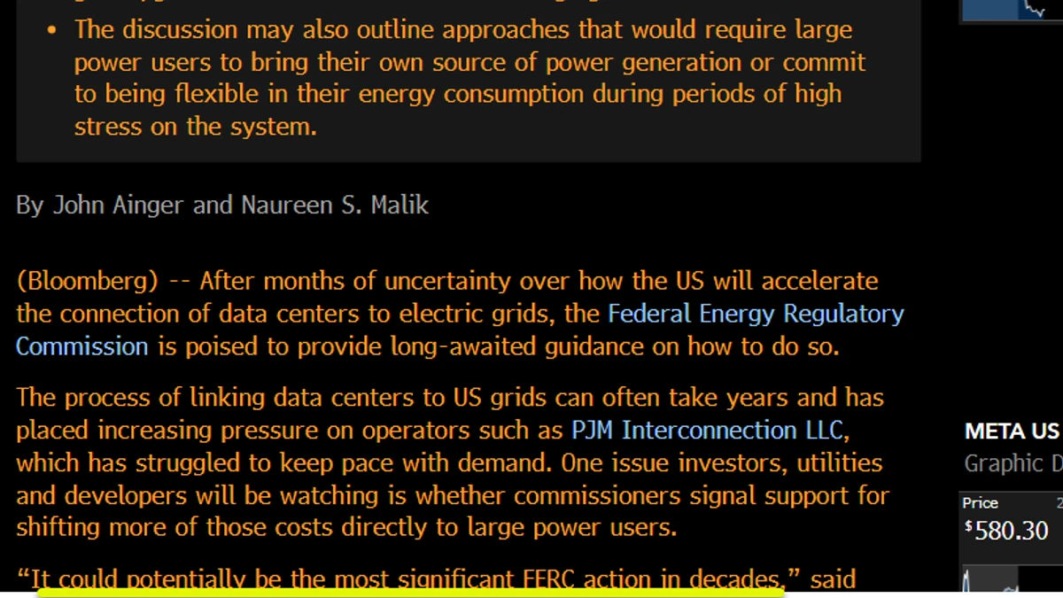 FERC Decision on Data Center Rules Approaches — How Will It Impact the Market?