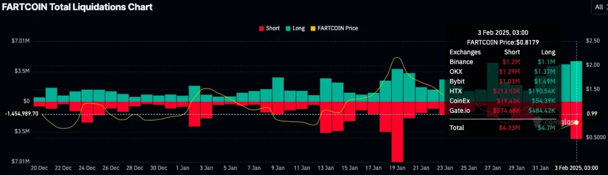 Fartcoin Liquidations